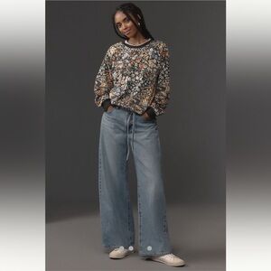 Anthropologie Maeve Printed Sweatshirt. Small.